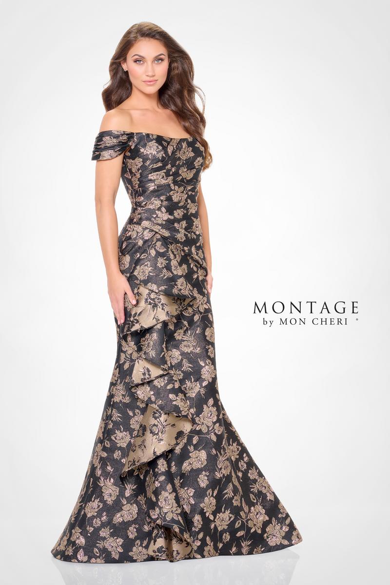 Montage by Mon Cheri Brocade Evening Dress M905 - Image 3