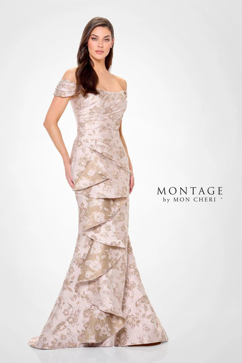 Montage by Mon Cheri Brocade Evening Dress M905 - Image 4