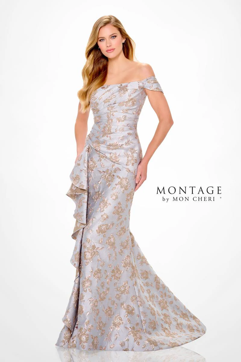 Montage by Mon Cheri Brocade Evening Dress M905 - Image 5
