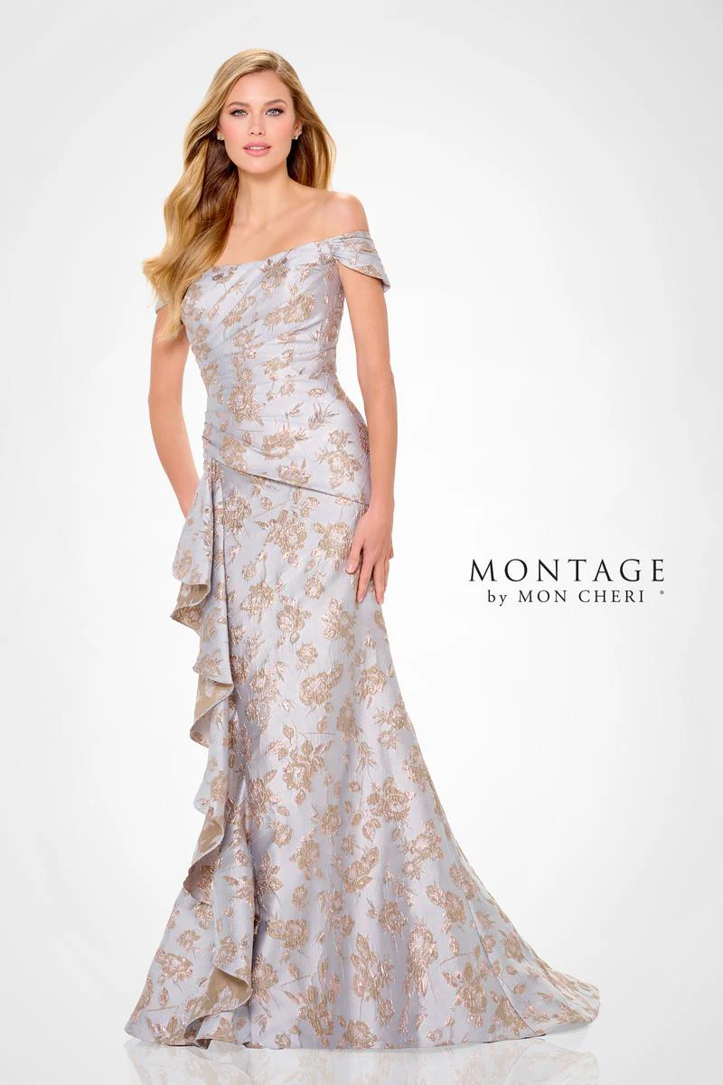 Montage by Mon Cheri Brocade Evening Dress M905 - Image 7