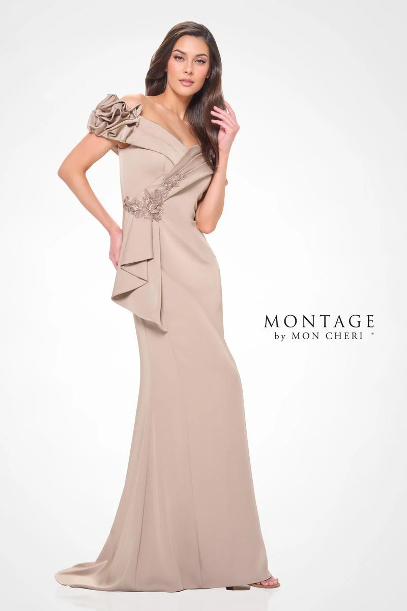 Montage by Mon Cheri Sheath Crepe Dress M915 - Image 3