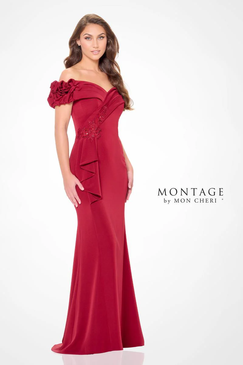 Montage by Mon Cheri Sheath Crepe Dress M915 - Image 5