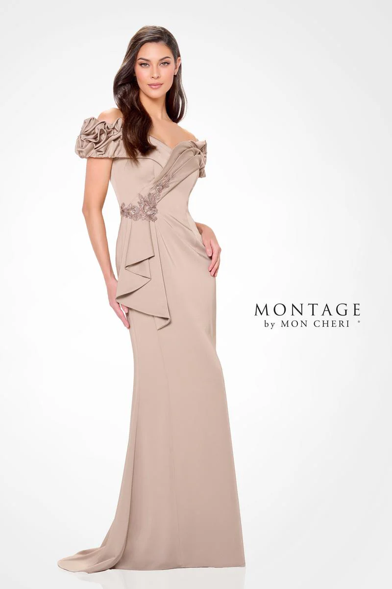 Montage by Mon Cheri Sheath Crepe Dress M915 - Image 7