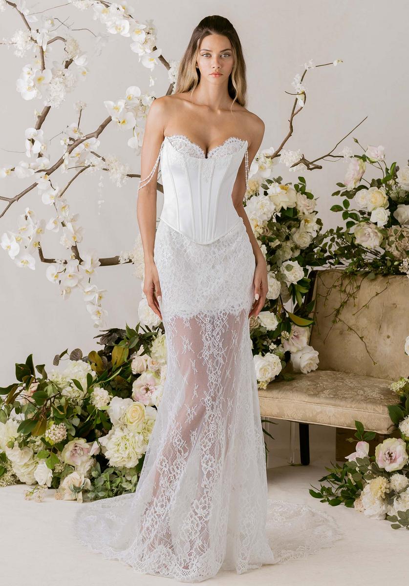 Morilee "Balancé" Two Piece Lace Satin Bridal Gown 1010041 - Image 4