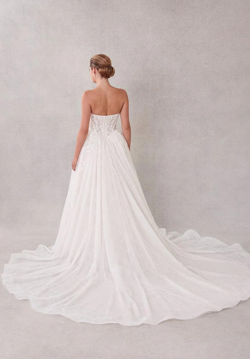 Morilee Bridal Gown "Seattle" Basque Waist Ballgown - Image 6