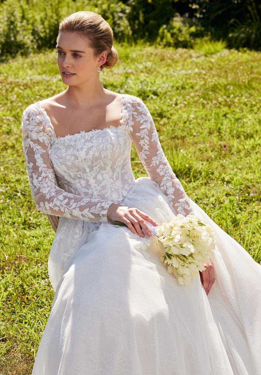 Morilee Bridal Gown "Seattle" Basque Waist Ballgown - Image 9