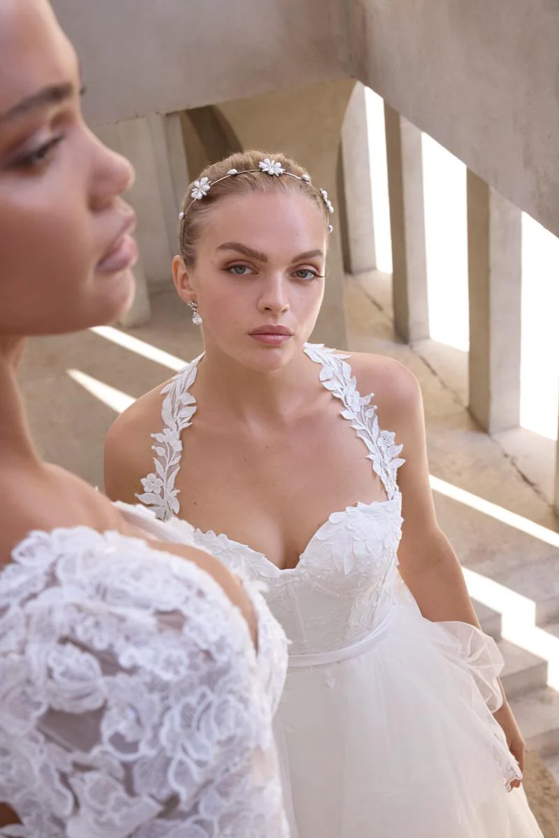 Morilee Bridal "Vasiliki" Lace Fit & Flare Bridal Gown with Sleeves 2940 - Image 7