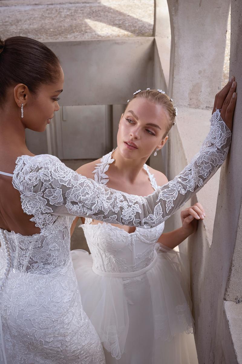 Morilee Bridal "Vasiliki" Lace Fit & Flare Bridal Gown with Sleeves 2940 - Image 9