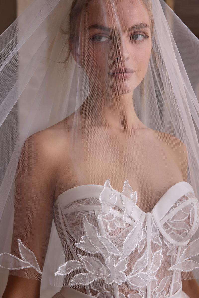Morilee "Myra" Swiss Dot Strapless Ballgown Bridal Gown - Image 8