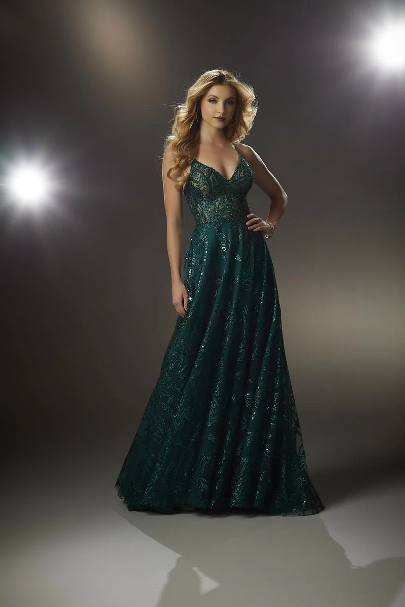 Morilee Sequin Illusion Prom Dress 48007 - Image 3