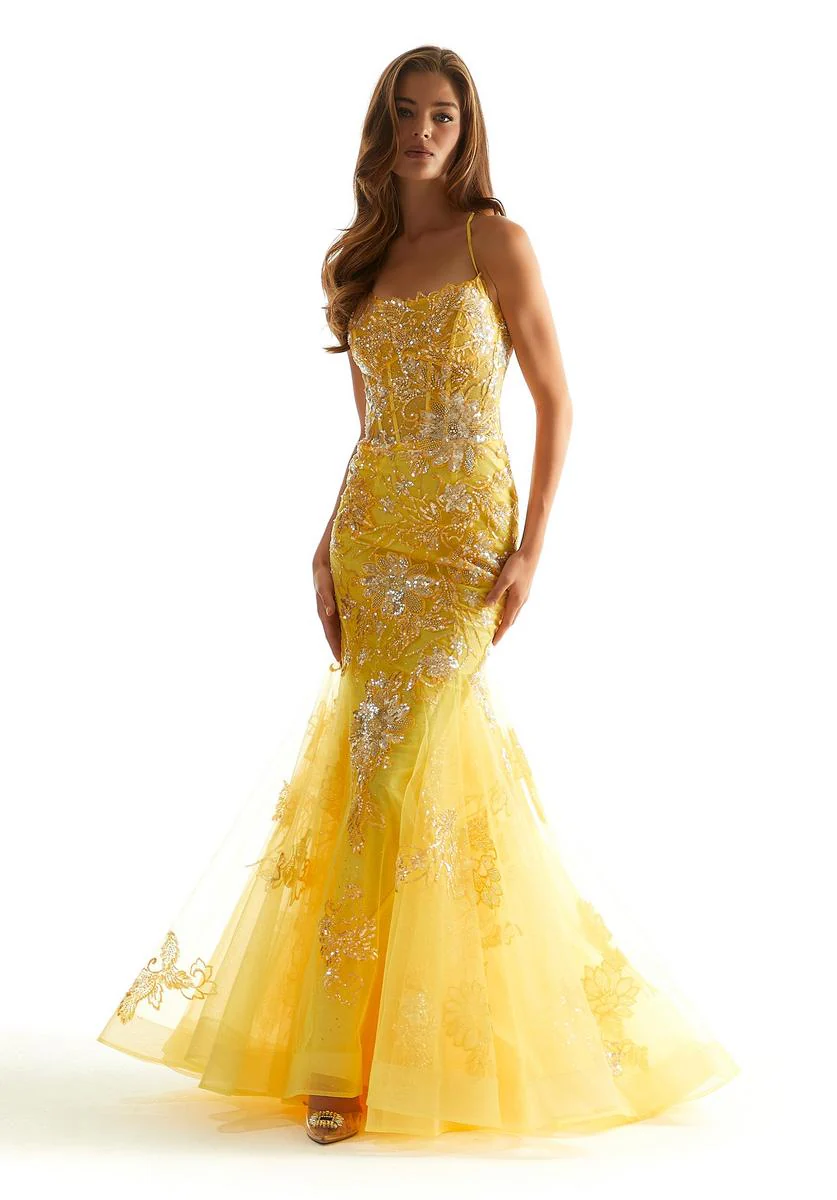 Morilee Sequin Tulle Prom Dress 48029 - Image 11