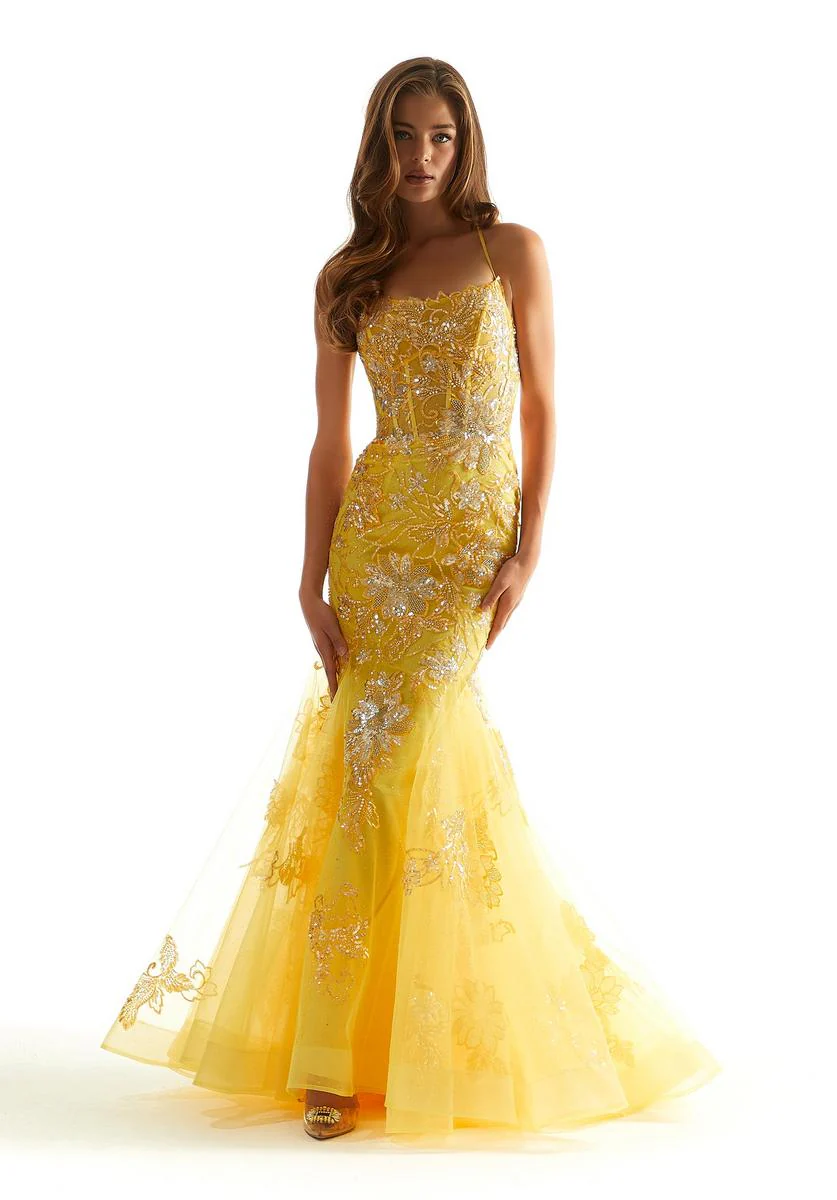Morilee Sequin Tulle Prom Dress 48029 - Image 8