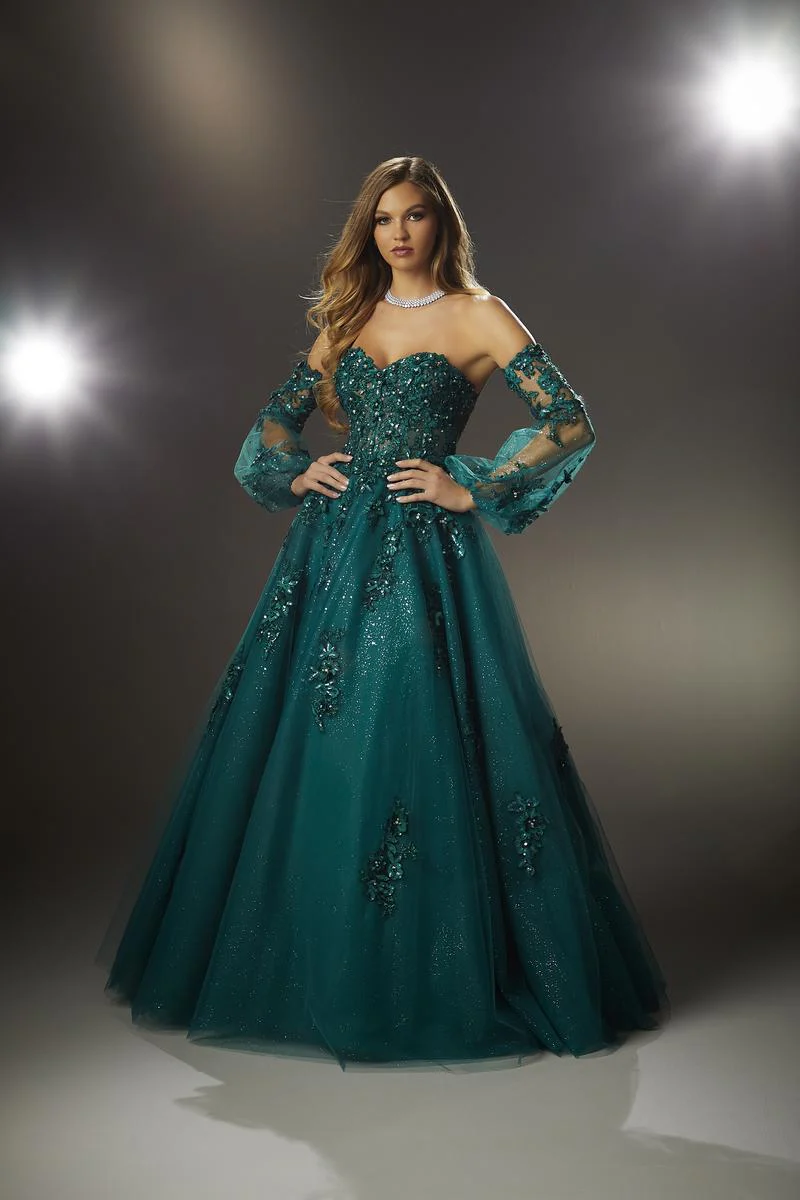 Morilee Glitter Tulle Prom Dress 48053 - Image 3