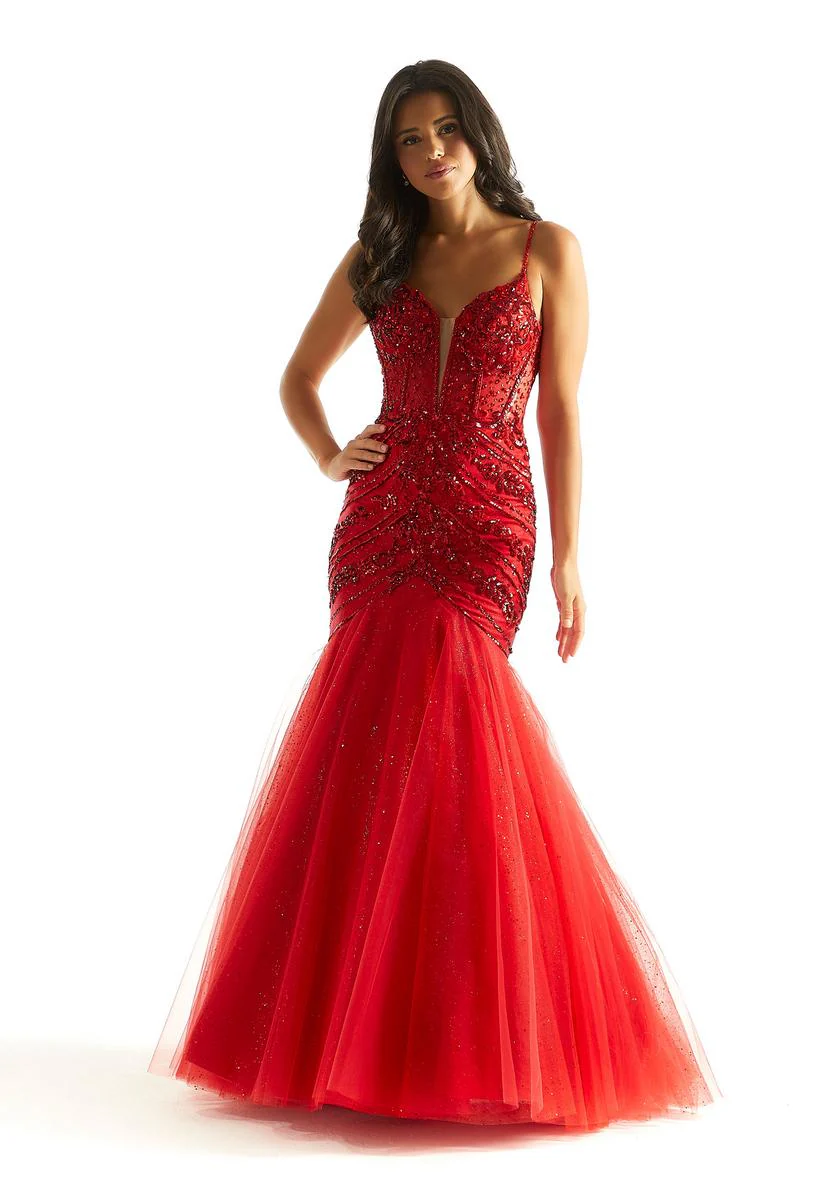 Morilee Beaded Mermaid Prom Dress 49014 - Image 6