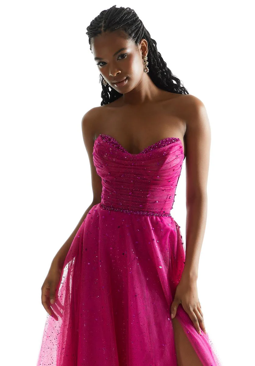 Morilee Strapless A-Line Prom Dress 49028 - Image 7