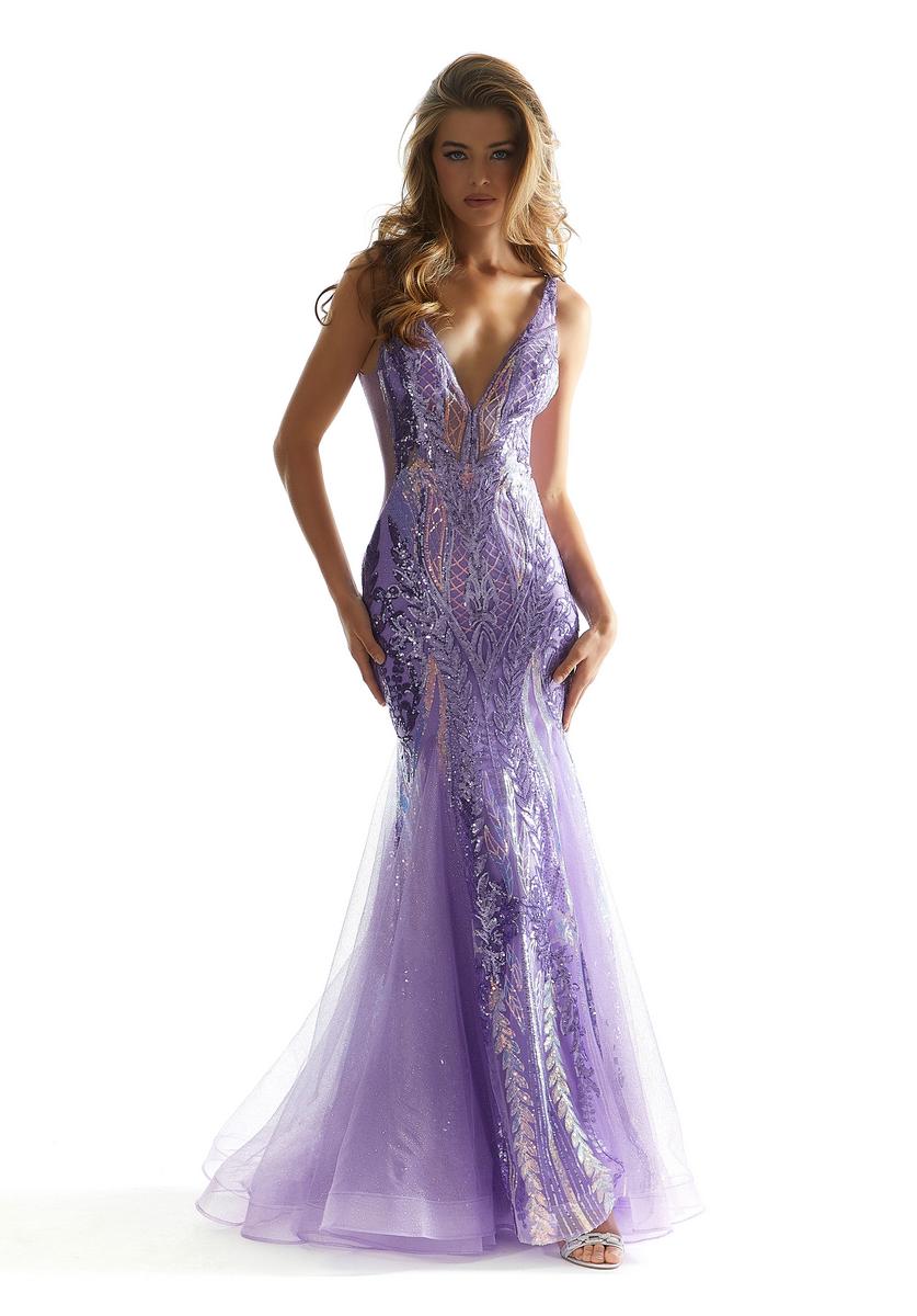 Morilee Metallic Sequin Prom Dress 49037 - Image 6