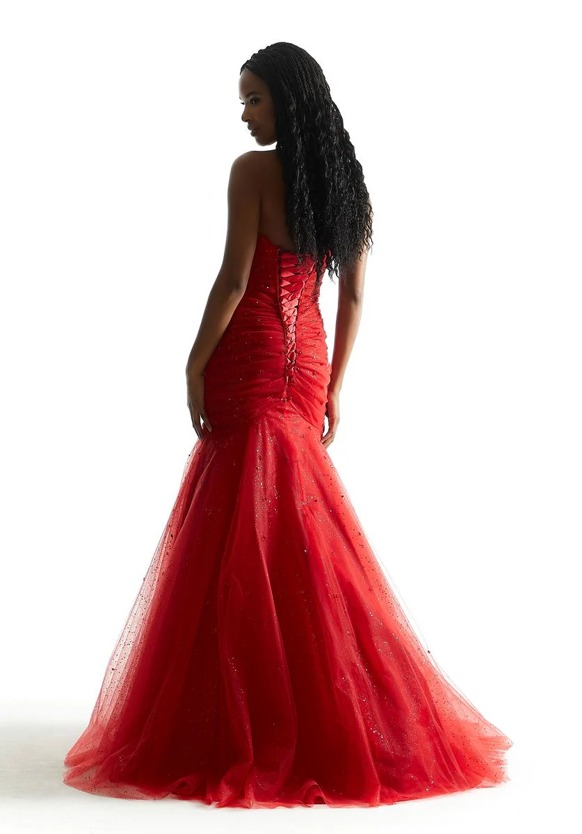 Morilee Strapless Ruched Mermaid Prom Dress 49046 - Image 7