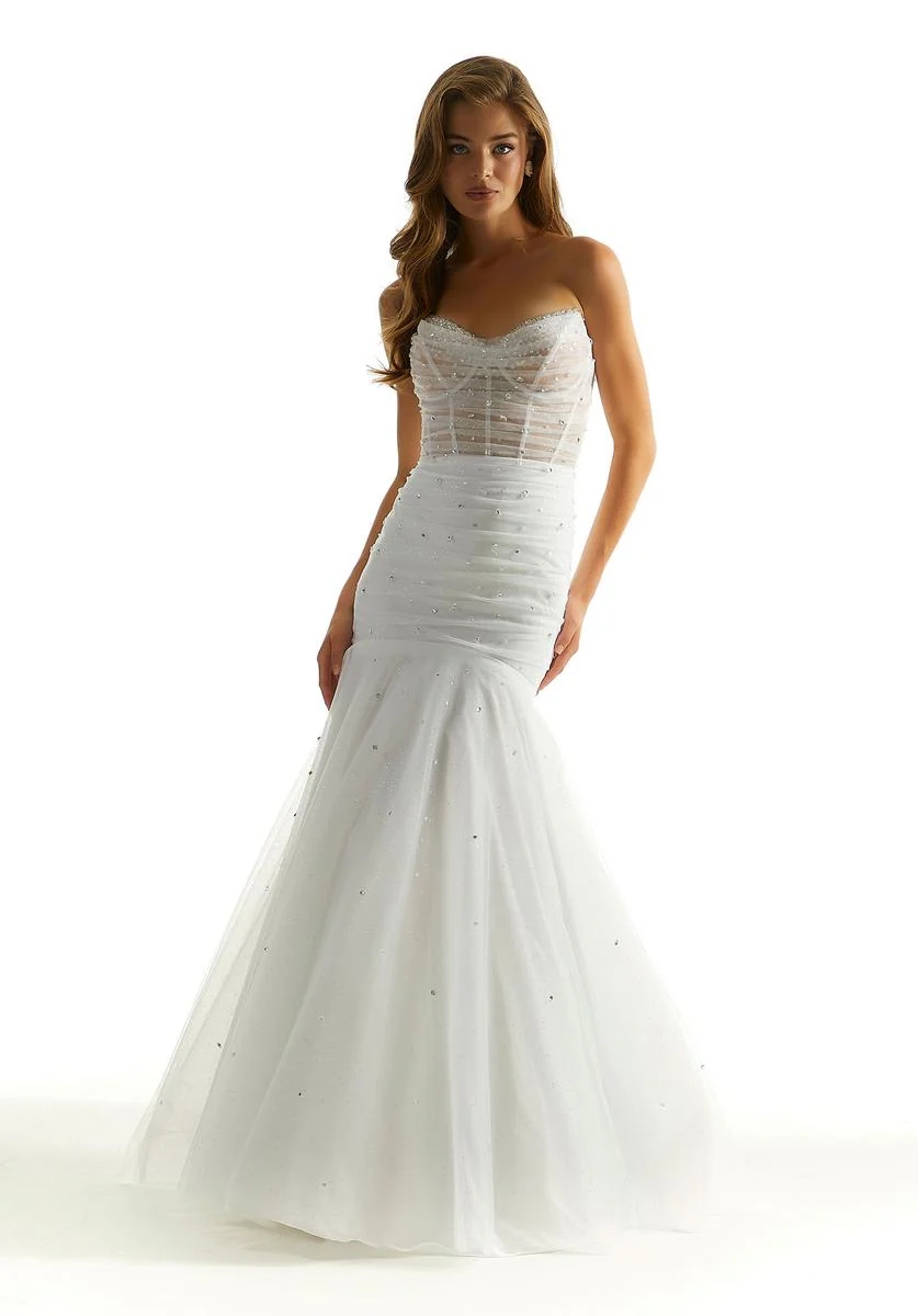 Morilee Strapless Ruched Mermaid Prom Dress 49046 - Image 9