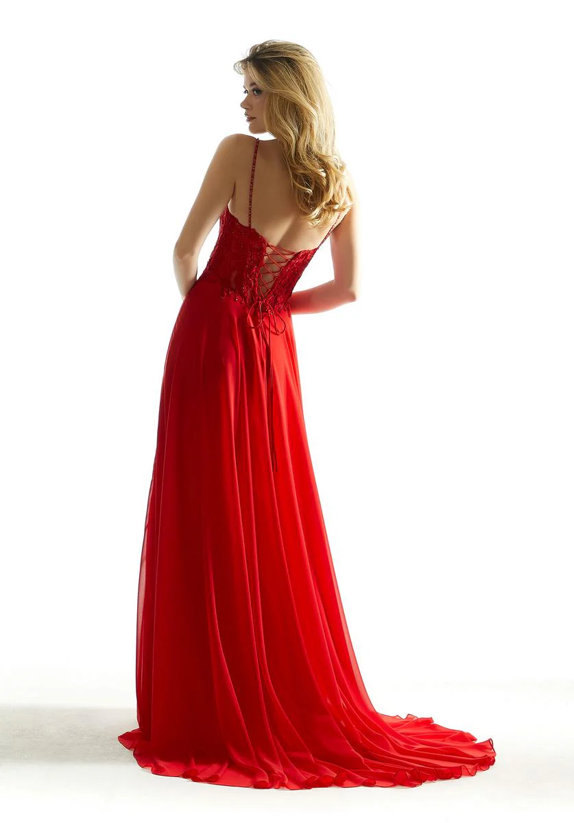 Morilee Lace A-Line Corset Prom Dress 49056 - Image 2