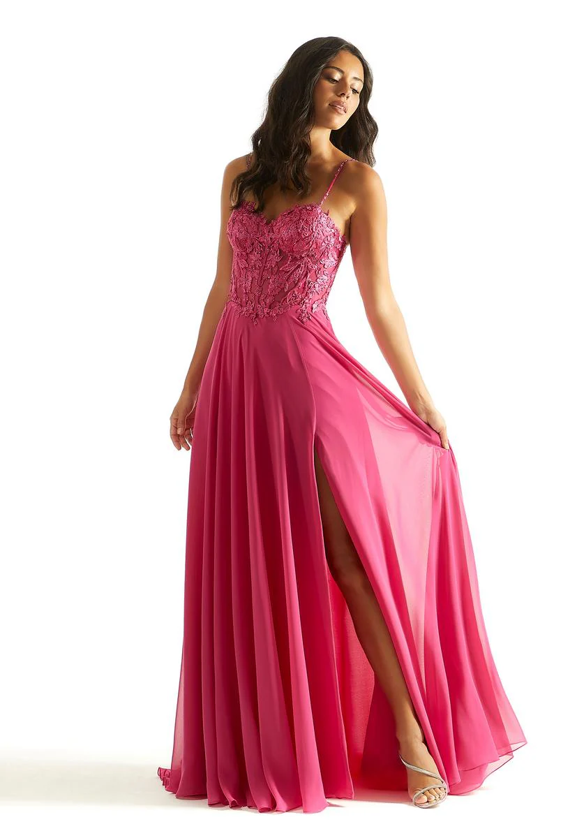 Morilee Lace A-Line Corset Prom Dress 49056 - Image 4