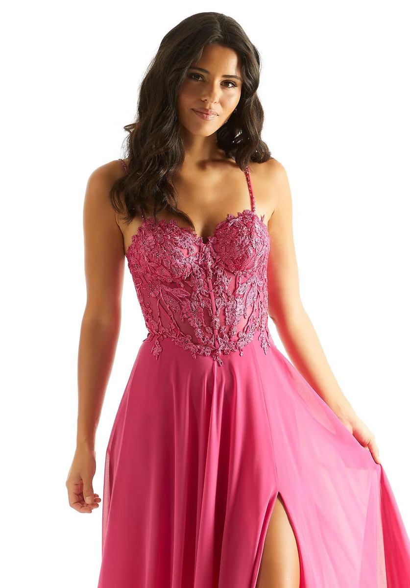 Morilee Lace A-Line Corset Prom Dress 49056 - Image 5