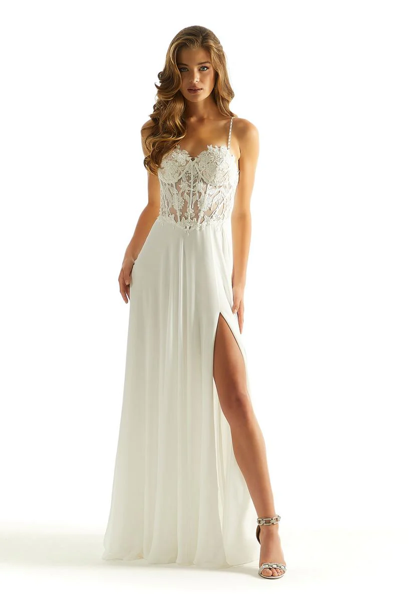 Morilee Lace A-Line Corset Prom Dress 49056 - Image 6
