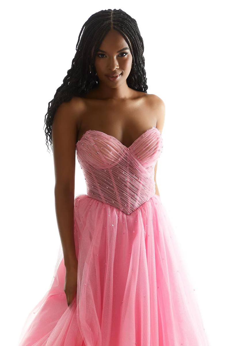 Morilee Strapless Basque Waist Ballgown 49071 - Image 3