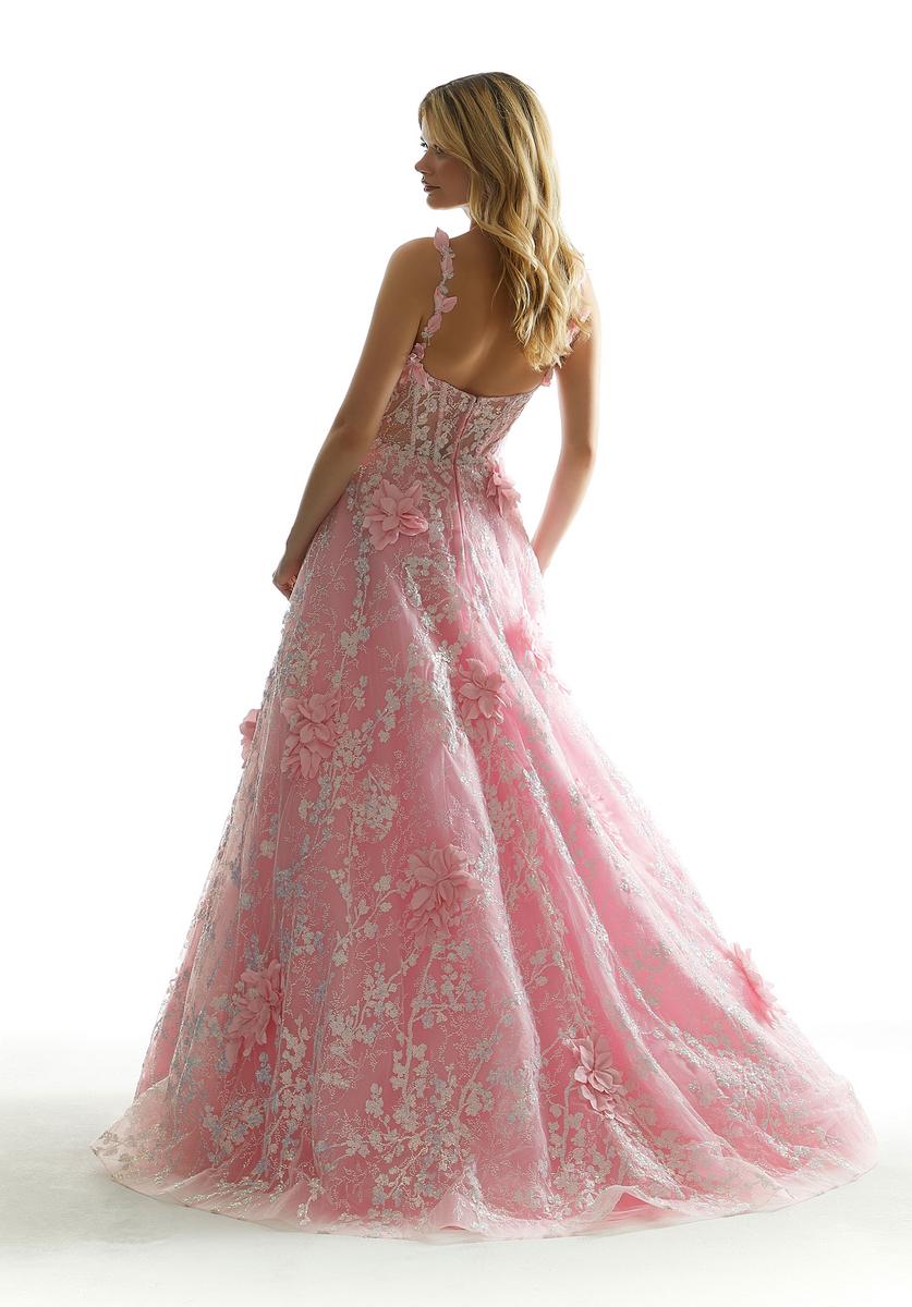Morilee Lace Corset 3D Floral Prom Dress 49072 - Image 2