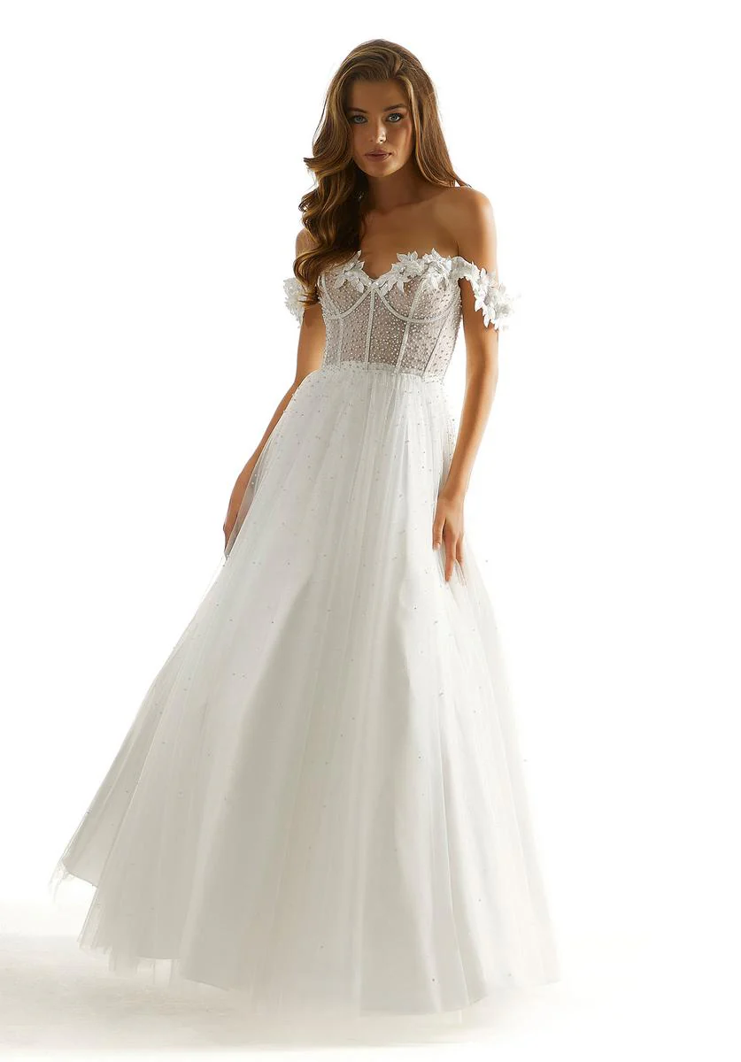 Morilee Off Shoulder A-Line Prom Dress 49075 - Image 6