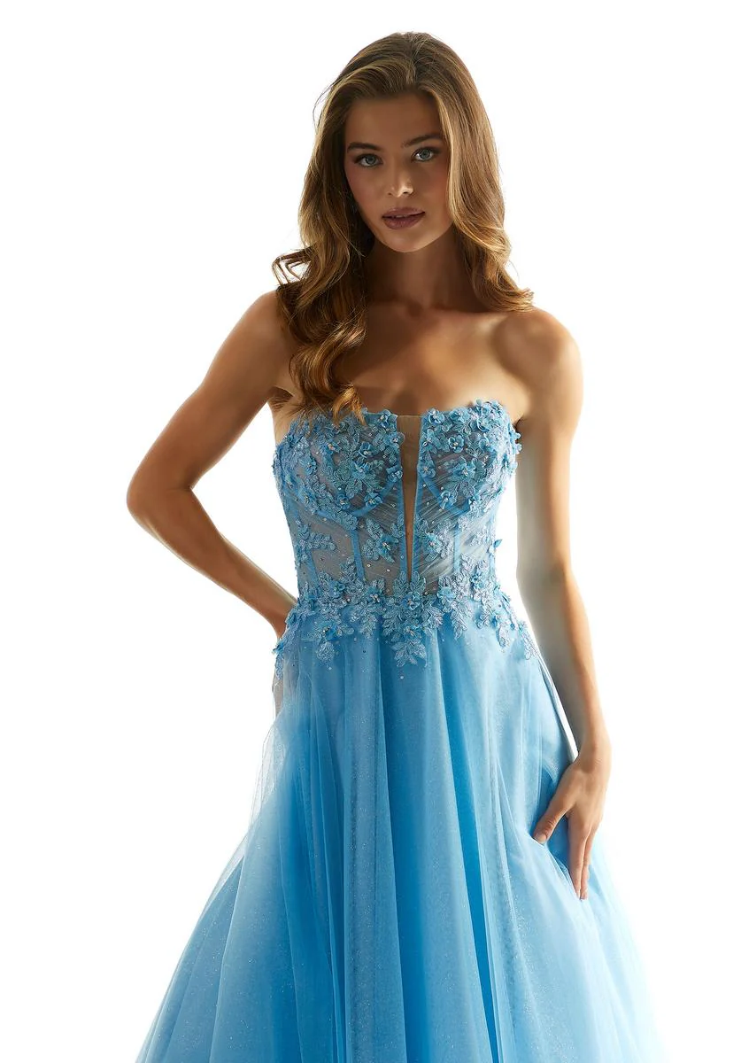 Morilee Strapless Ball Gown Prom Dress 49086 - Image 9