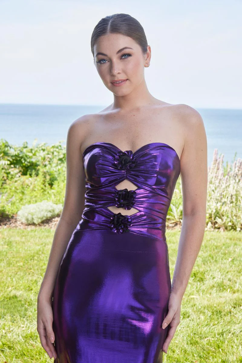 Morilee Prom Rosette Cut Out Prom Dress 49126 - Image 4