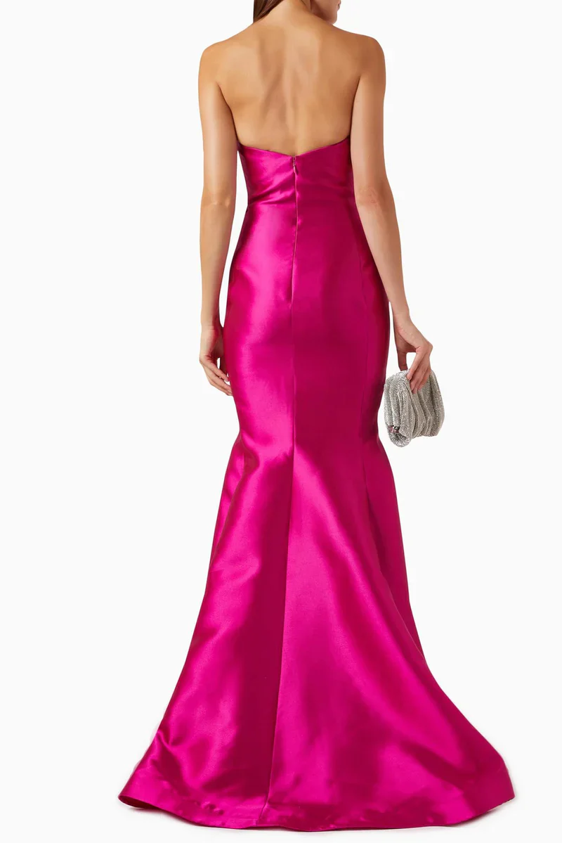 Nicole Bakti Strapless Evening Gown 7206 - Image 5