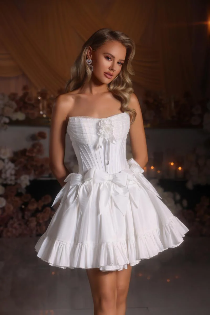 Portia and Scarlett Corset Bow HoCo Dress PS25700 - Image 7