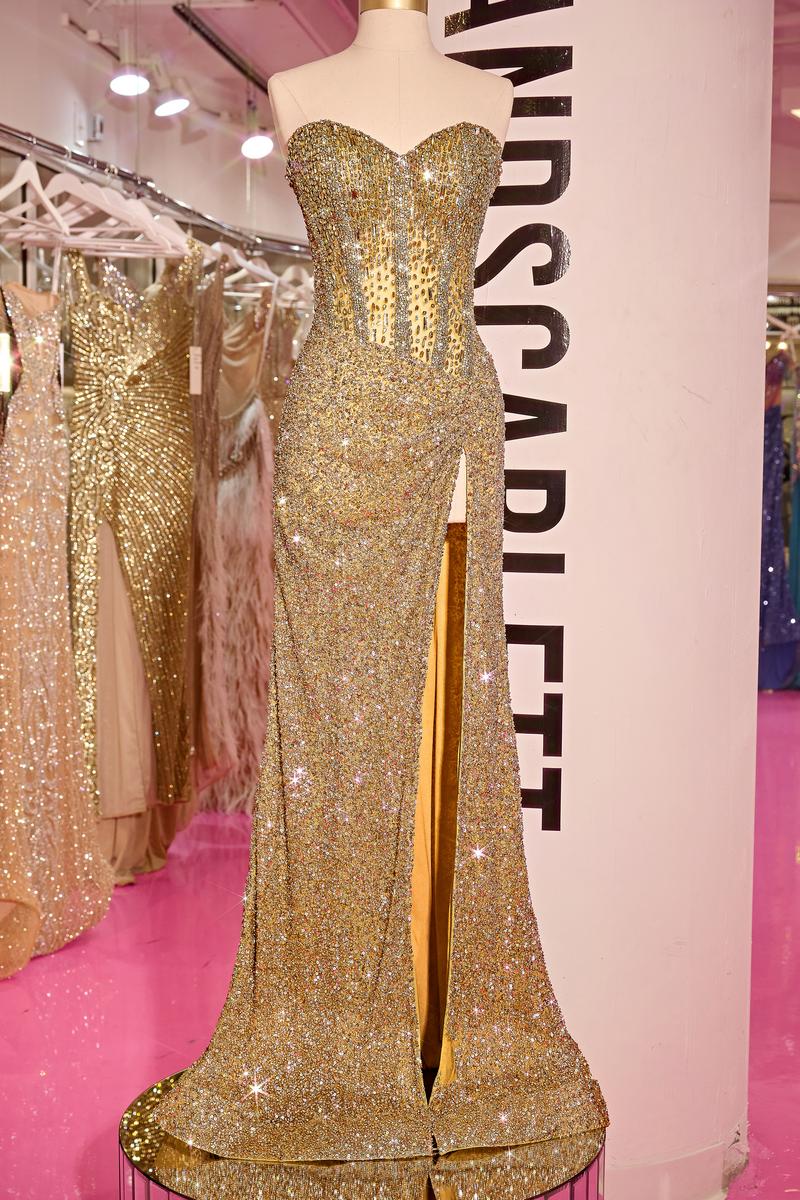 Portia & Scarlett Strapless Beaded Prom Dress PS24850C - Image 19