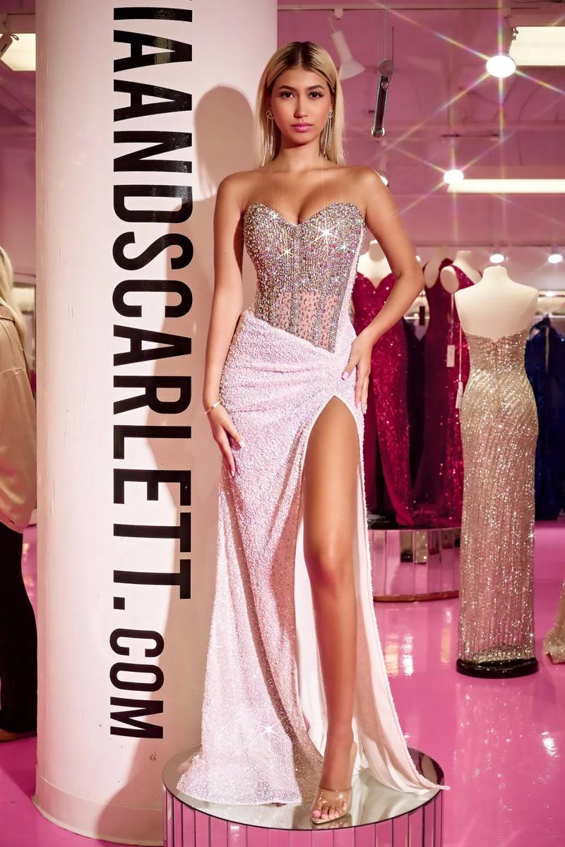 Portia & Scarlett Strapless Beaded Prom Dress PS24850C - Image 23