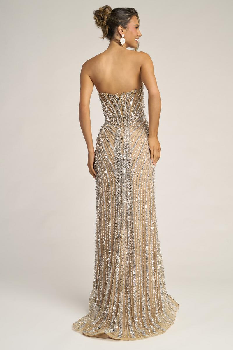 Portia and Scarlett Illusion Corset Prom Dress PS26403C - Image 2