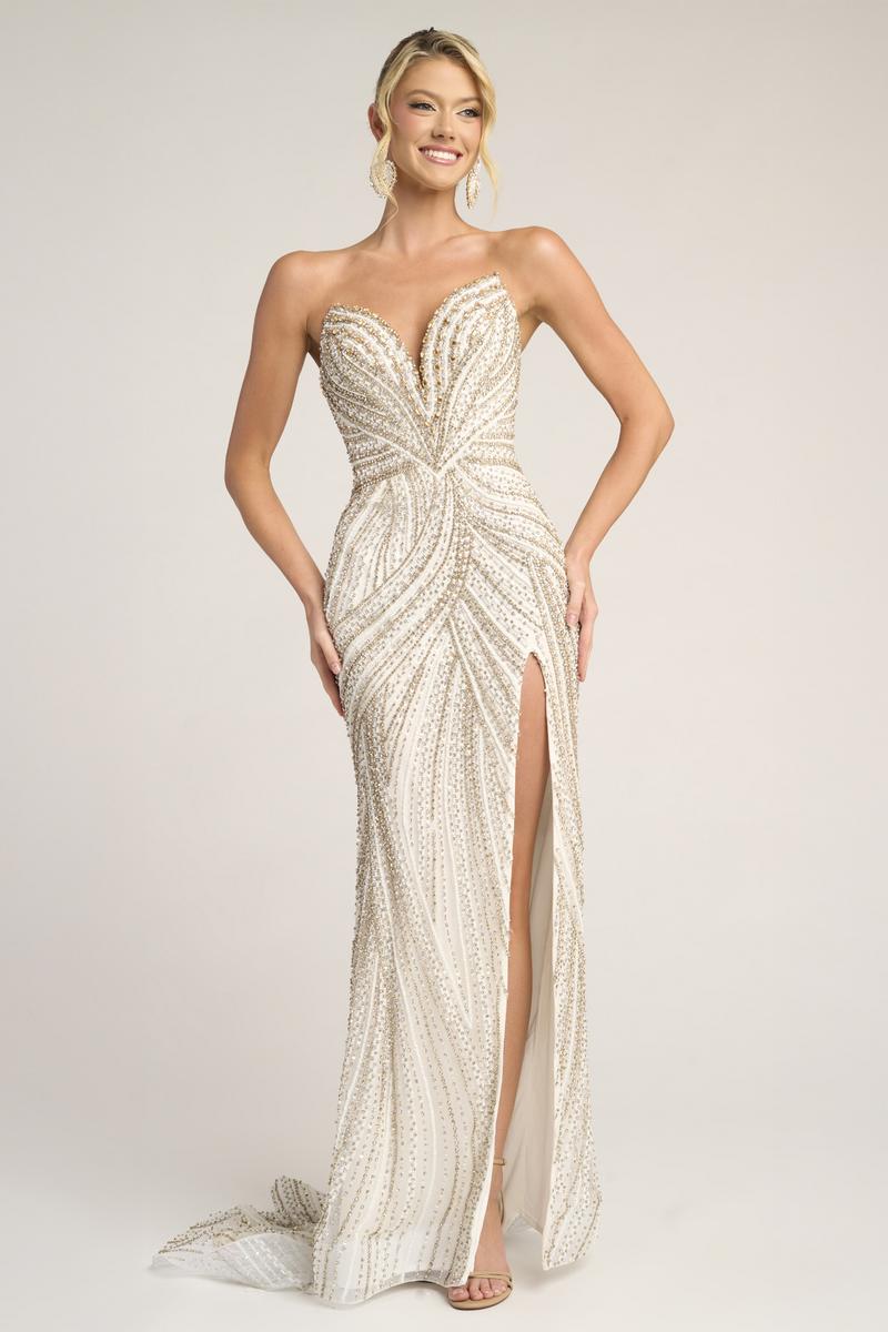 Portia and Scarlett Tight Beaded Prom Dress PS26407C - Image 8