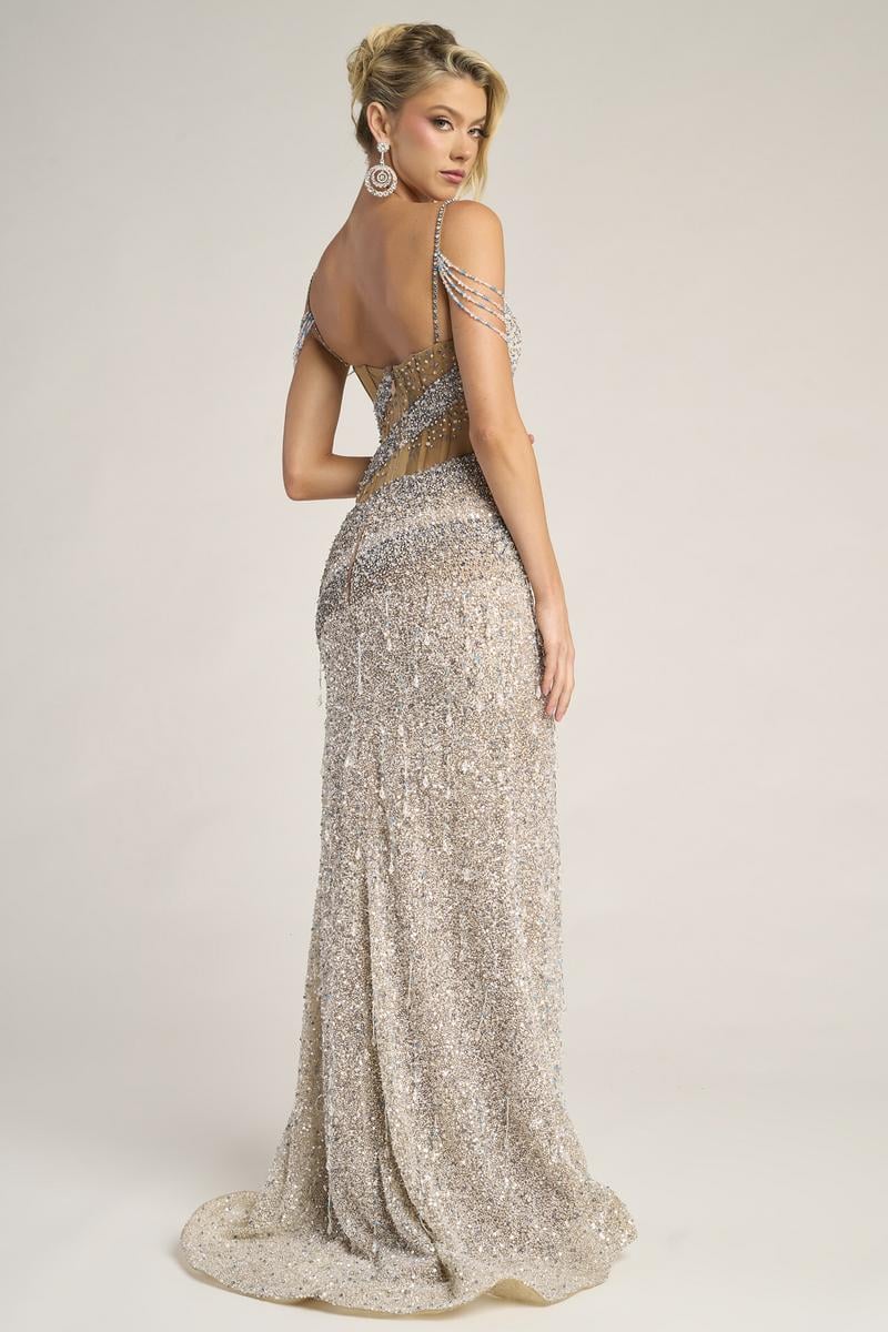 Portia and Scarlett Illusion Corset Prom Dress PS26428C - Image 2