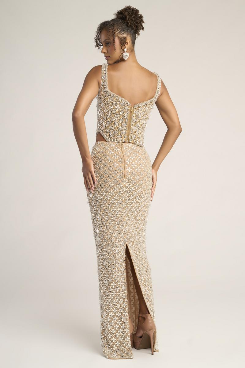 Portia and Scarlett Strapless Beaded Prom Dress PS26433C - Image 2