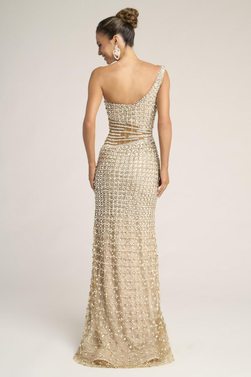 Portia and Scarlett Illusion Side Prom Dress PS26434C - Image 2
