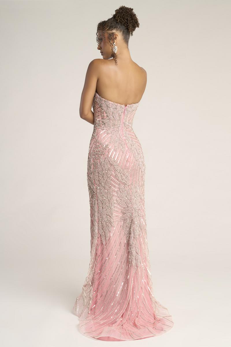 Portia and Scarlett Strapless Beaded Prom Dress PS26435C - Image 4