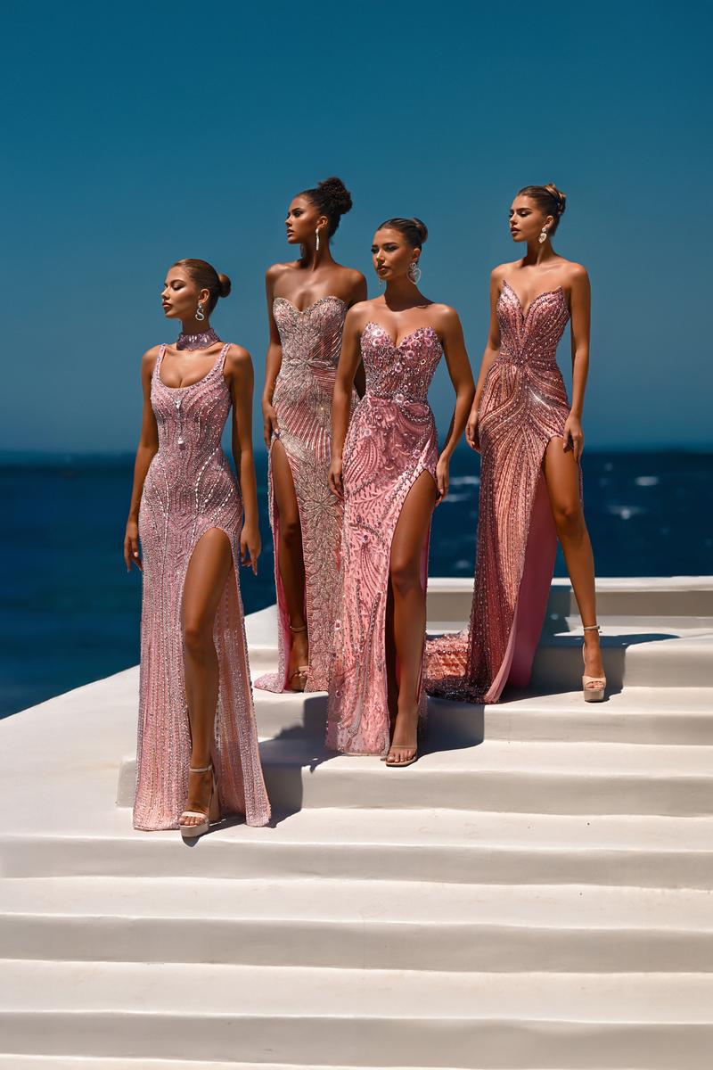 Portia and Scarlett Beaded Halter Prom Dress PS26436C - Image 8