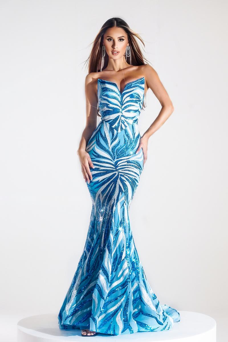 Portia and Scarlett Strapless Prom Dress PS22538 - Image 7