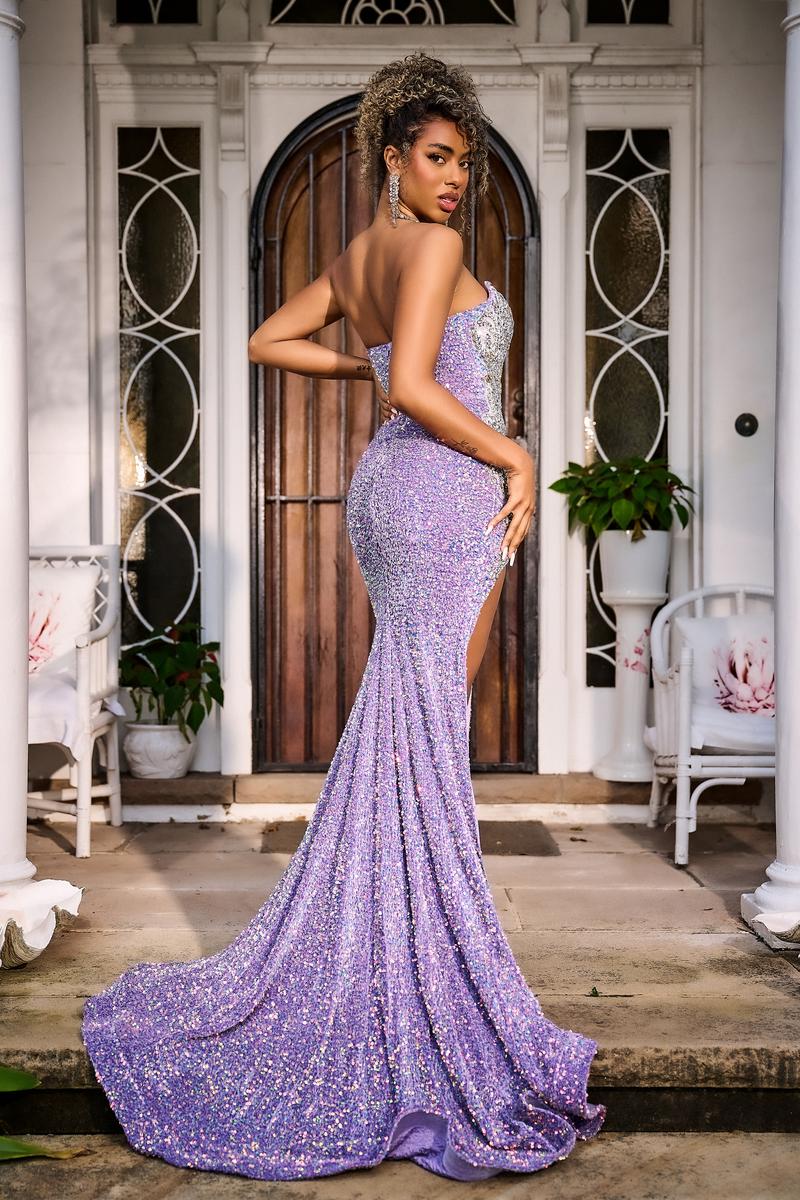 Portia and Scarlett Strapless Velvet Dress PS23645 - Image 10