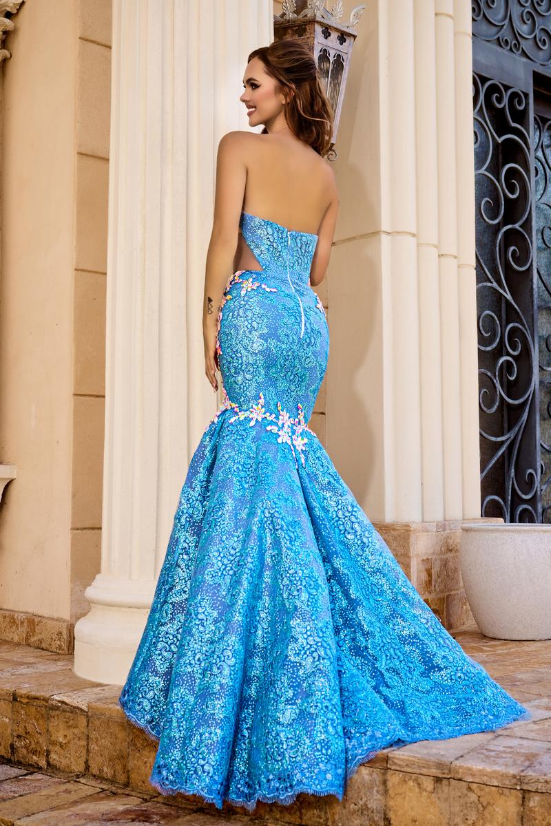 Portia and Scarlett Mermaid Prom Dress PS24089 - Image 2