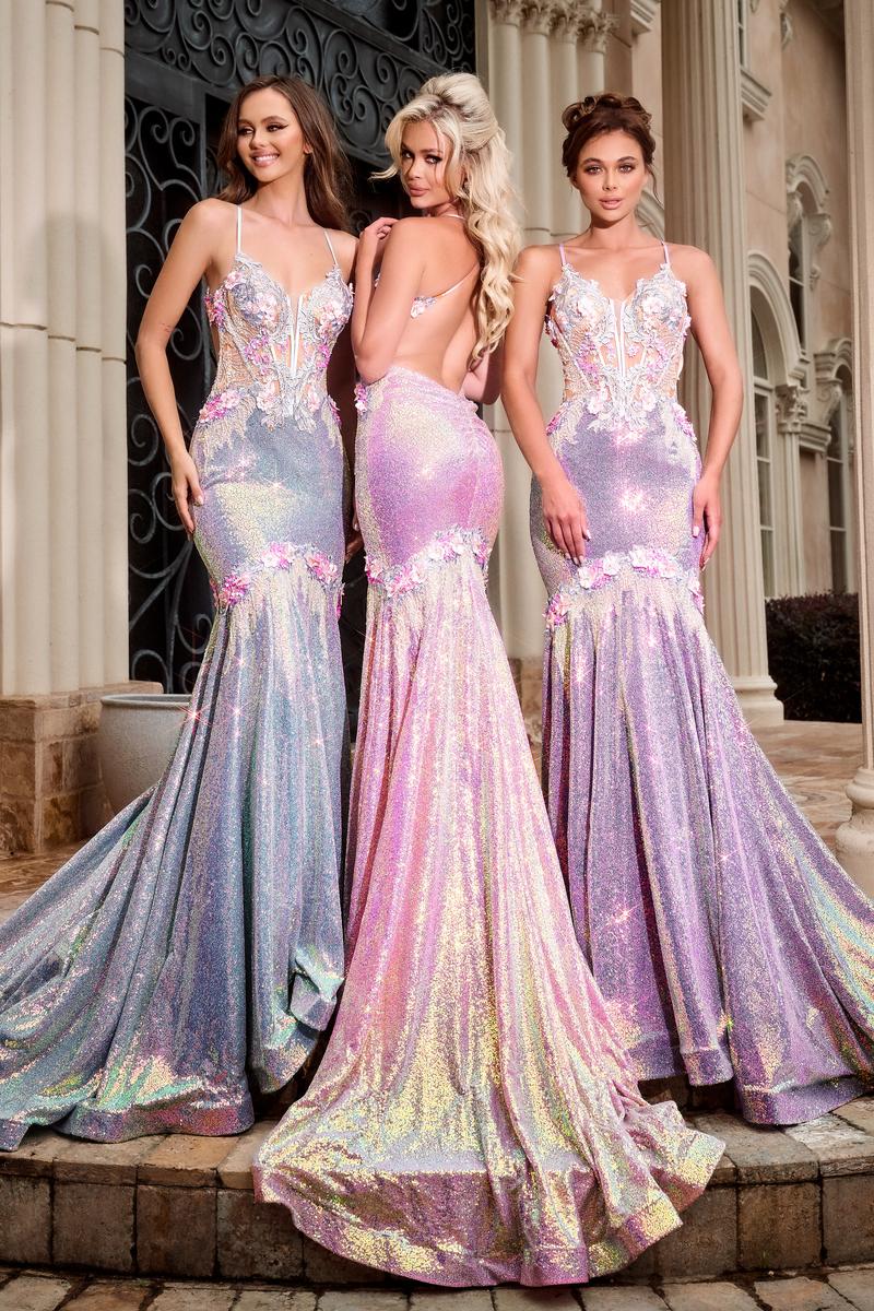 Portia and Scarlett Iridescent Sequin Dress PS24250 - Image 2