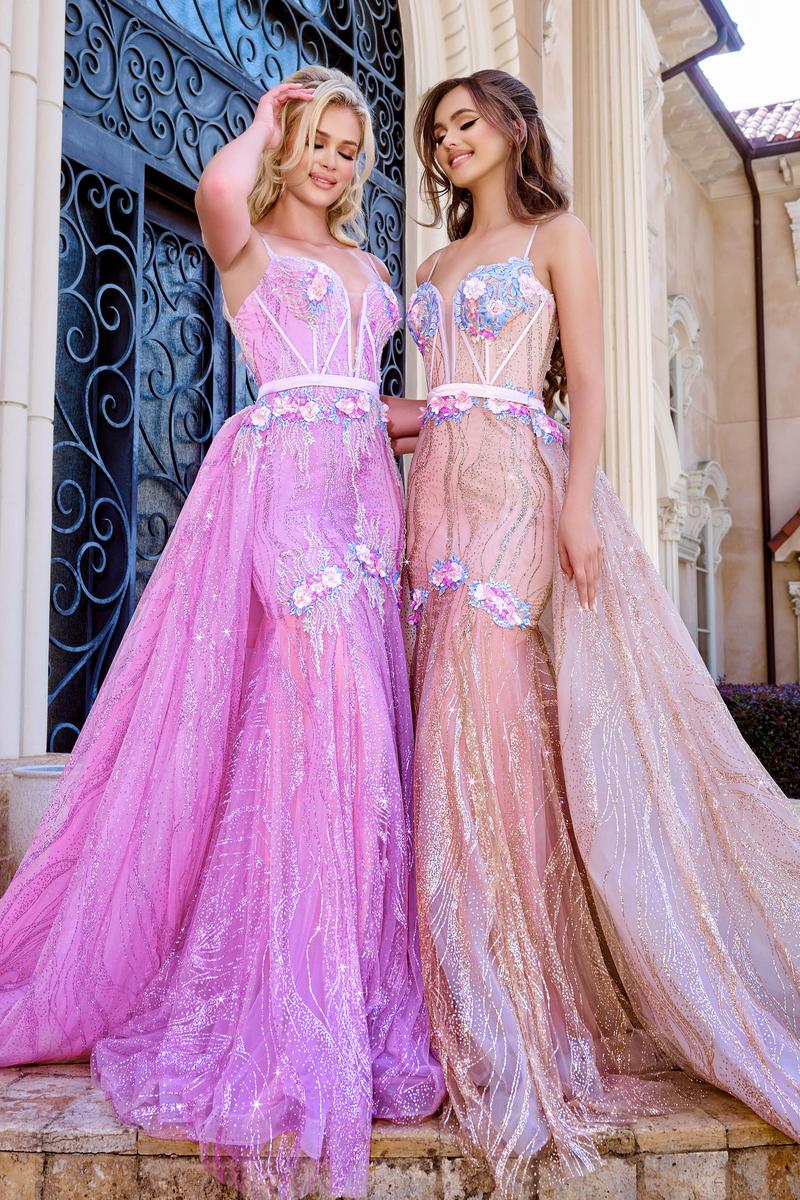 Portia and Scarlett Lace Sequin Prom Dress PS24251 - Image 5