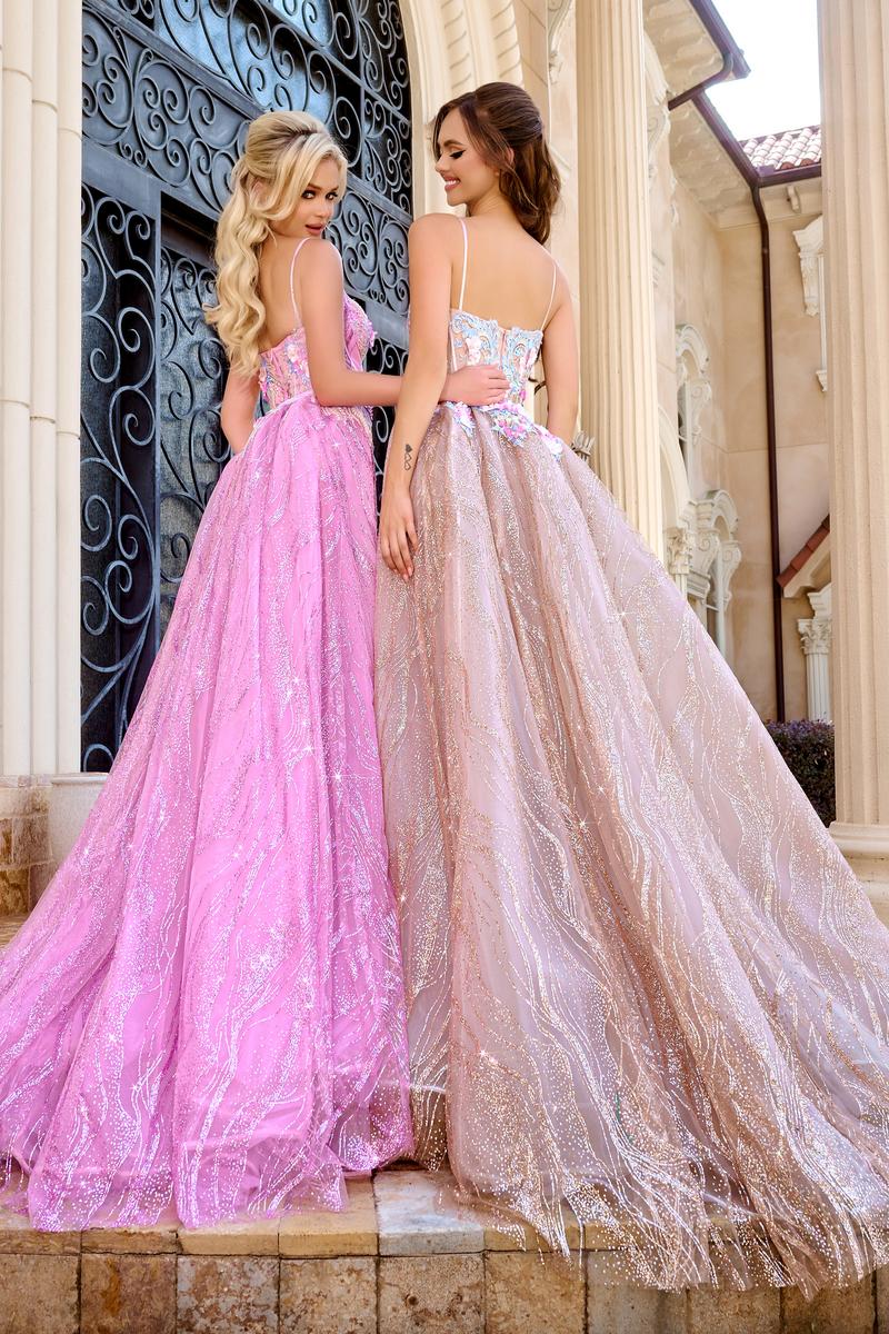 Portia and Scarlett Lace Sequin Prom Dress PS24251 - Image 6
