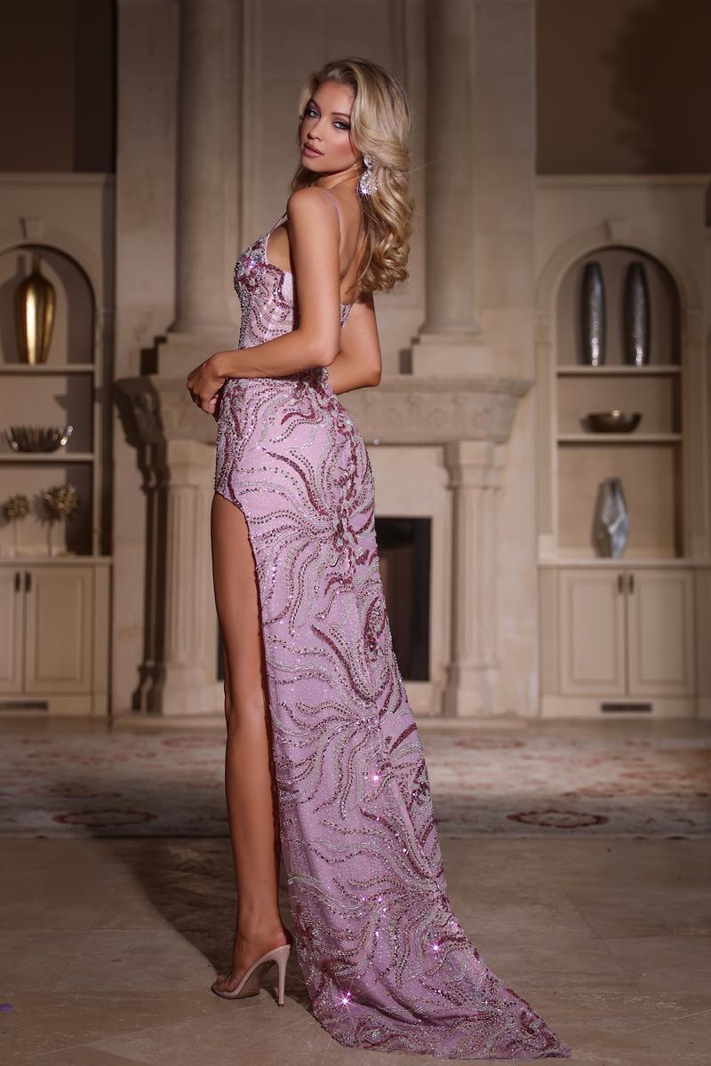 Portia & Scarlett Beaded Applique Prom Dress PS25288 - Image 2
