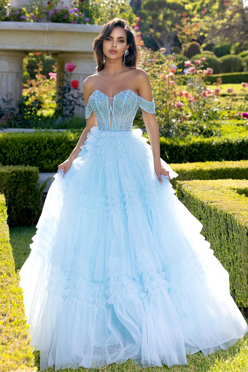 Portia & Scarlett Off-The-Shoulder Prom Ballgown PS25303